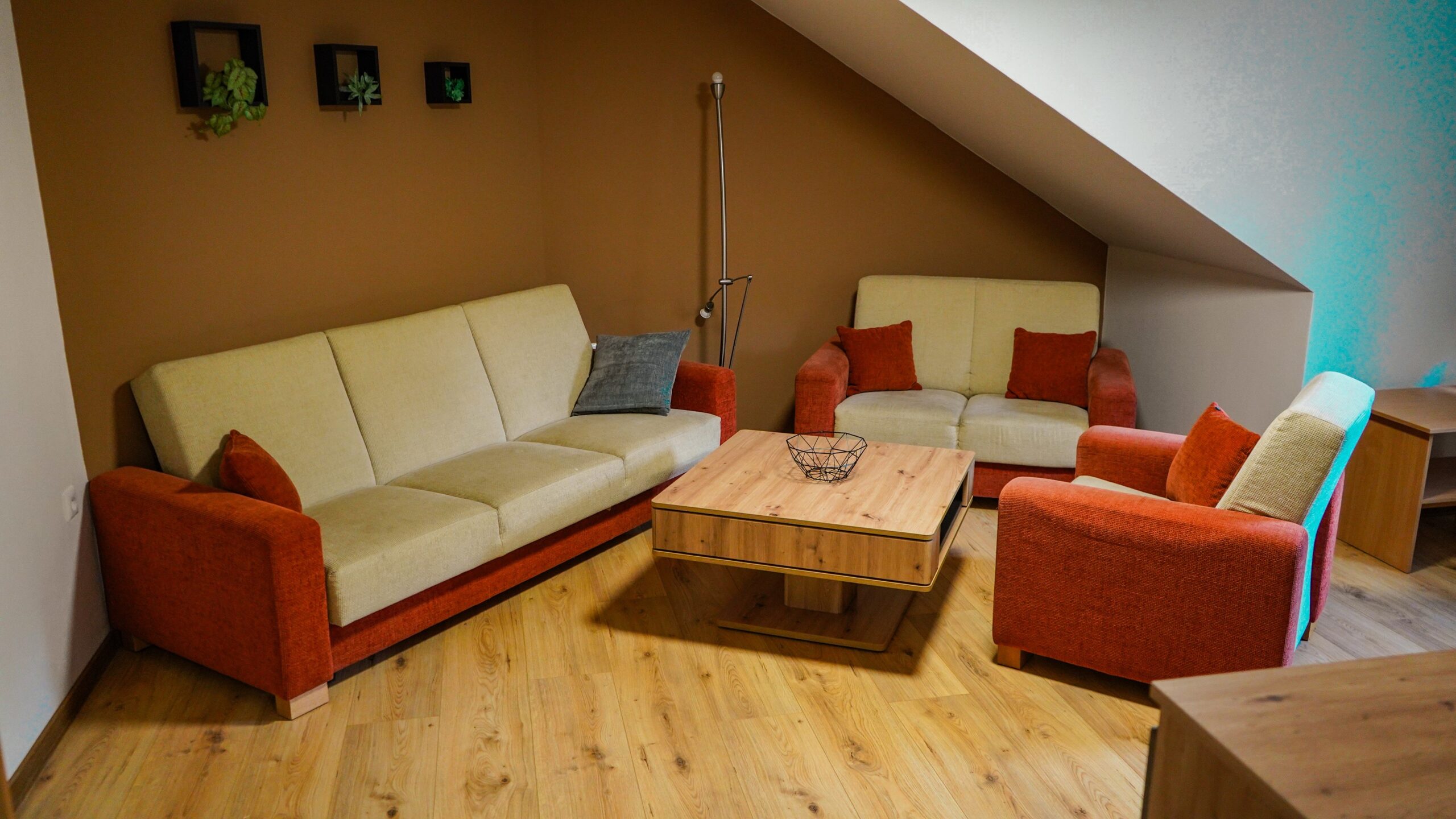 Sedačky v apartmáne